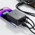 ACEFAST M28 10000mAh Power Bank LED digital display of battery charge level 22.5W Fast Charging 2 Type-C + USB-A Phone Charger with Cable - Gray